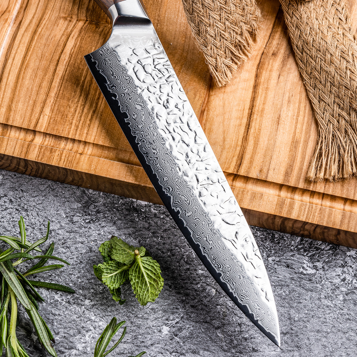 Asiro Chef Knife blade detail