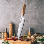 Asiro Kiritsuke slicing fennel with hands