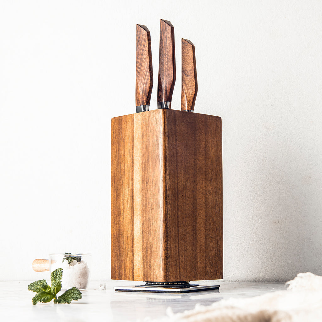 Asiro Complete Set — Kiritsuke, Chef Knife, Utility Knife & Holder