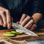 Asiro Utility Knife 5" — Damascus Kitchen Knife